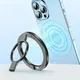 Supporto per anello per telefono cellulare ultrasottile Anello magnetico Girevole pieghevole Cavalletto con impugnatura magnetica Supporto da tavolo per iPhone MagSafe 15 14
