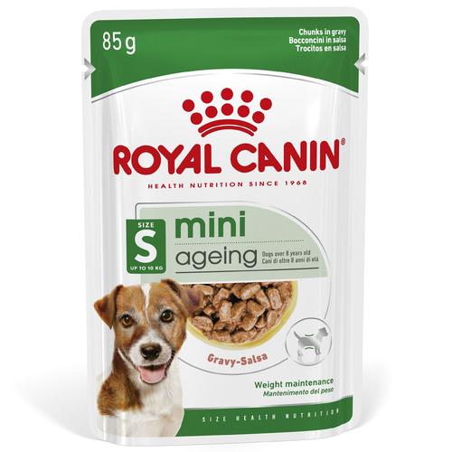 Sparpaket: 24x85g Royal Canin Mini Ageing 8+ in Soße Hundefutter nass