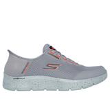 Skechers Men's Slip-ins: GO WALK Flex - 100% Waterproof Sneaker | Size 9.5 | Gray | Textile/Synthetic