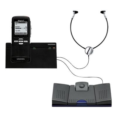 GRUNDIG Business Systems Diktier- und Wiedergabesystem »Digta 7 Stand-alone Kit« schwarz, 5.2x13x2.2 cm