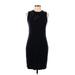 Rag & Bone Casual Dress - Bodycon Mock Sleeveless: Black Dresses - Women's Size Large