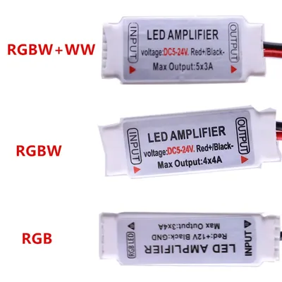 Mini RGB/RGBW/RGBCCT Led Amplifier Controller Common Anode 3CH/4CH/5CH For SMD 3528 5050 5050RGBWW