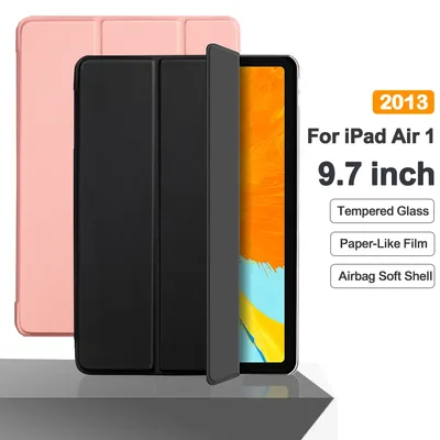 Case For iPad Air 1 2013 9.7 Flip Trifold Stand Case PU Leather Full Smart Auto Wake Cover For ipad