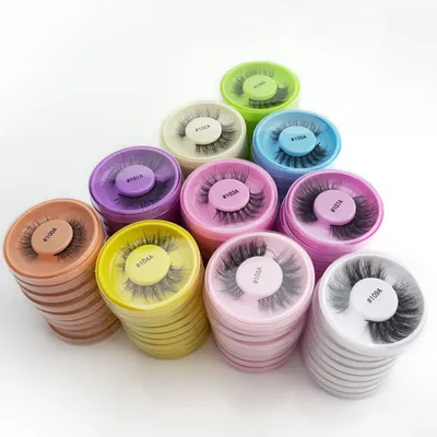 Wholesale 4/10/20/30/40/50/100 PCS 3D False Eyelashes Set Natural Lashes Mink Fluffy Faux Cils Wispy