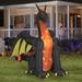 Gemmy Industries Fire & Ice Dragon Inflatable Polyester in Black/Brown/Green | 108.27 H x 131.89 W x 78.74 D in | Wayfair G-50202