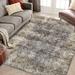 Brown/Gray 72 x 48 x 0.28 in Living Room Area Rug - Brown/Gray 72 x 48 x 0.28 in Area Rug - Williston Forge Floral Print Area Rug Indoor Carpet Rug Low Pile Distressed Rug Ultra Soft Rug for Living Room | Wayfair