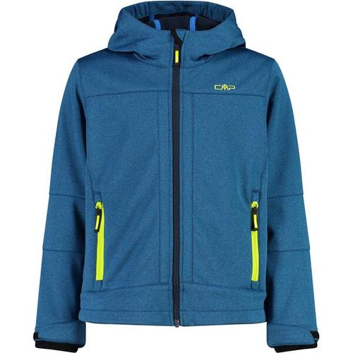 Kinder Funktionsjacke Kapuzen Softshelljacke, Größe 116 in Blau