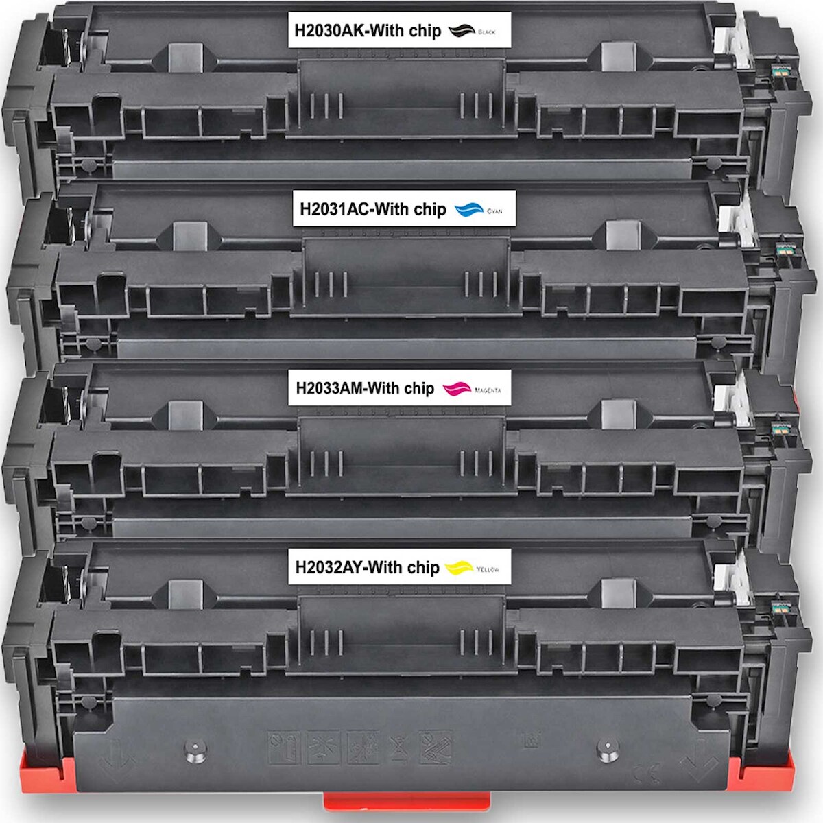 4 Toner Set für HP Color LaserJet Pro MFP M 478 Series Gigao-Tonerkassetten alle Farben 415A kompatibel MFP-M478 Series Image