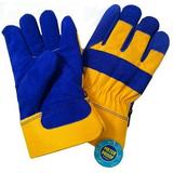 B.A.G.G. BLUE And YELLOW Waterproof Insulated WINTER Work Gloves - L