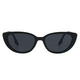 Eyeglass Triangle Sunglasses Small Frame Women s SunglassesGloss Black
