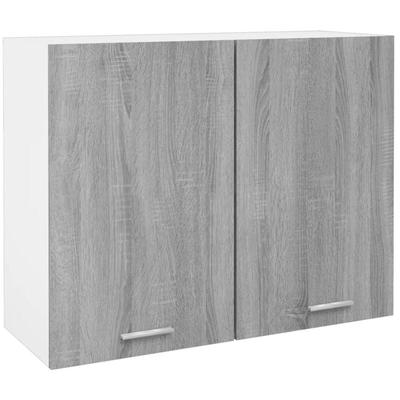 Hängeschrank Grau Sonoma 80x31x60 cm Holzwerkstoff Vidaxl