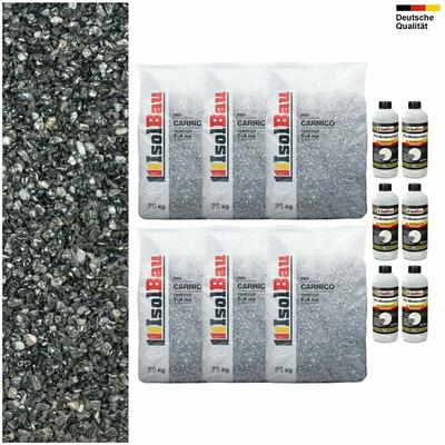 Isolbau - Steinteppich set Carnico 1-4 mm Marmorkies 150kg + PU-Bindemittel Set für 15m² Image