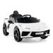 Costway 12V Electric Kids Ride On Car Licensed Chevrolet Corvette C8 with Remote Control Ages 3+ Years Old-White