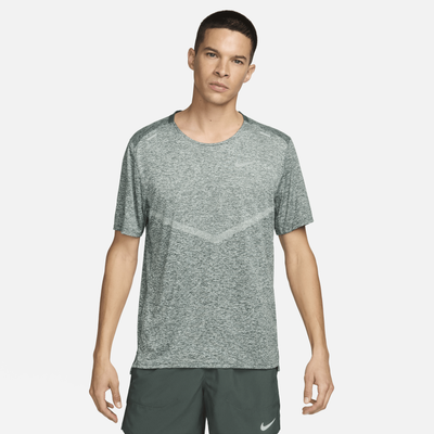 Nike Rise 365 Men's Dri-FIT Short-Sleeve Running Top - Green - Polyester