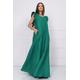 Linen Dress For Women, Green Dress, Maxi Linen Loose Minimalist Plus Size Clothing, Sleeveless