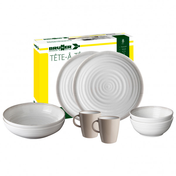 Brunner - Set Tête-À-Tête - Geschirr-Set Gr One Size grau