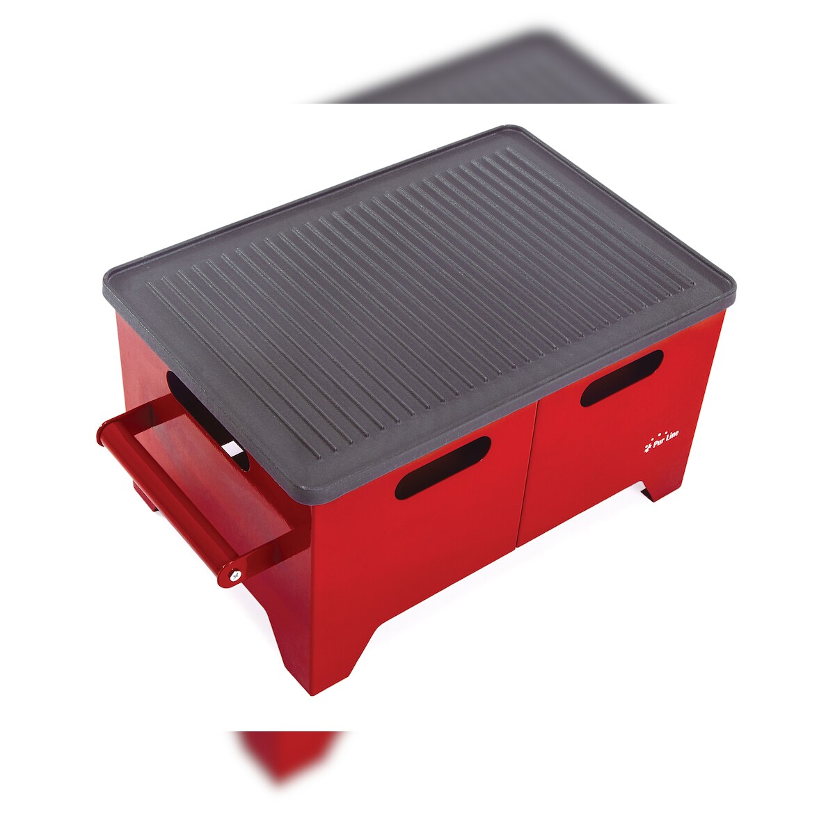 PURLINE Ethanol-Grill 1,2L aus schwarzem Stahl und Eisenplatte Image