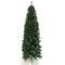 Albero di natale slim verde pino artificiale alto cm 230 folto pieno salvaspazio per casa ignifugo