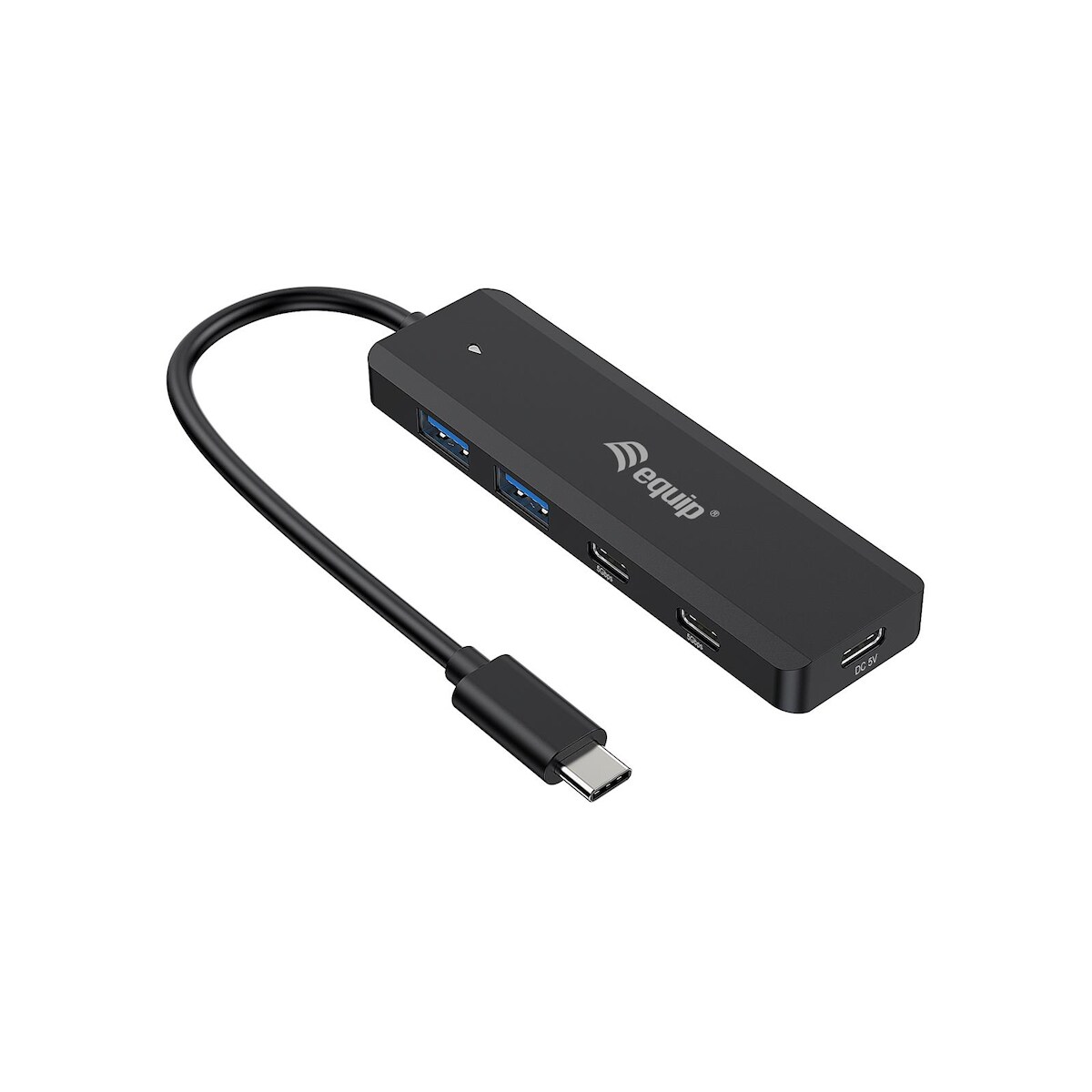Equip 128964 Equip 4-Port USB-C Hub->2xUSB2.0/2xUSB-C/USB-C 5Gbps schwa Image