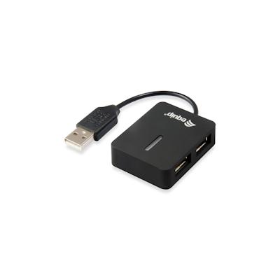 Equip USB-Hub USB 2.0 Reise-Hub 4 Port schwarz