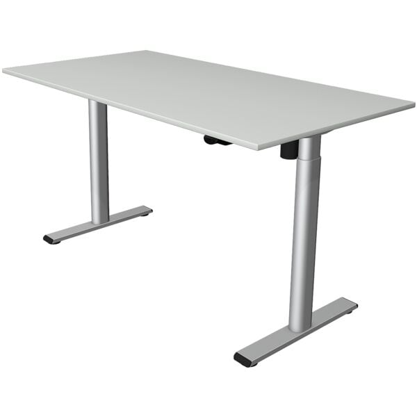 Kerkmann Höhenverstellbarer Steh-Sitz-Tisch (elektrisch) »Move 1 Base« 150 cm grau, 150x123x80 cm