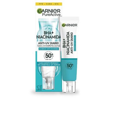 Garnier - PURE ACTIVE BHA + NIACINAMIDE Unsichtbares, mattes Anti-Hautunreinheiten-Fluid SPF50+ Empfindliche Haut 40 ml (612.25 € / 1 l) Image
