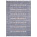 Gray 75 x 51 x 1 in Area Rug - Bungalow Rose Libi Oriental Machine Woven Cotton Area Rug in Cotton | 75 H x 51 W x 1 D in | Wayfair
