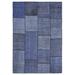 Blue 63" x 91" L Area Rug - Bungalow Rose Rectangle Giancola Rectangle 5'3" X 7'7" Area Rug 91.0 x 63.0 x 0.4 in Wool | 63" W X 91" L | Wayfair