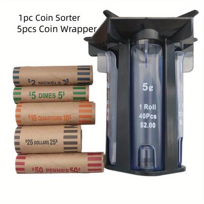5-in-1 Coin Sorter And Counter With Coin Wrappers ...
