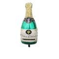 2 pièces grande bouteille de champagne feuille d'aluminium ballon décoration d'anniversaire ballon en verre de vin articles de fête gobelet ballon à membrane en aluminium