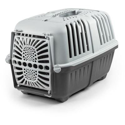 Lionto - Transportbox für Tiere aus recyceltem Kunststoff, 55x36x36cm, anthrazit Image