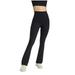 Womens Pants Plus Size Capris For Women 50% off Clear! 4th of July Women s Casual Height Fixing Elastic Waist Solid Color Sports Pants Yoga Pants Flared Pants Hip Lifting Fitness Pants Pants B283