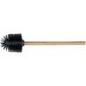 Brosse wc en silicone, brosse de rechange pour wc avec manche en bambou et tête interchangeable en