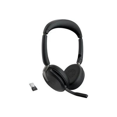 Jabra Evolve2 65 Flex Link380a UC Stereo Headset with Wireless Charger