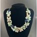 J. Crew Jewelry | J. Crew Gold Tone Antiqued Multicolor Rhinestone Statement Collar Bib Necklace | Color: Gold | Size: See Pics