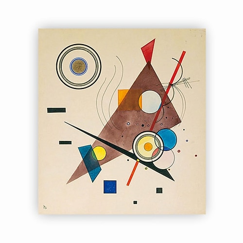 Handgefertigtes handgemaltes Ölgemälde Wandkunst Wassily Kandinsky abstrakte Schnitzerei Malerei Heimdekoration Dekor gerollte Leinwand kein Rahmen ungedehnt Image