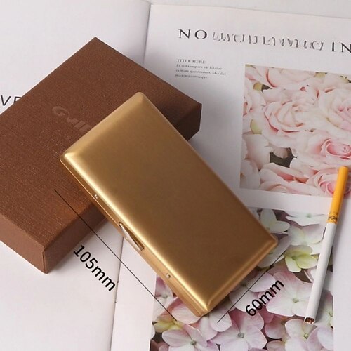 Zigarettenetui aus Metall, leicht und tragbar, druckbeständig, für 20 Zigaretten Image