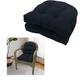 QLXYYFC Set of 2 Chair Cushions 48x48x10 cm, Patio Chair Cushions, Water-repellent Hammock Chair Cushions, for Armchairs, Sofas, Rattan Garden Cushions, Seat Cushions (Color : Black, Size : 48x48cm