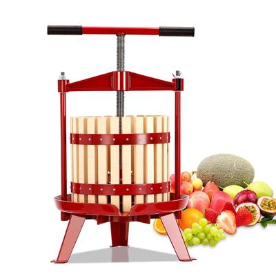 Solid Wood Basket Fruit Wine Press, 4.75 Gallon/18L Capacity