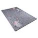 Gray 99 x 63 x 0.4 in Area Rug - Zoomie Kids Derwent Area Rug w/ Non-Slip Backing Polyester/Cotton | 99 H x 63 W x 0.4 D in | Wayfair