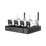 Kit vidéosurveillance wifi 4 Caméras/1 NVR WIKIT004S05NAFR