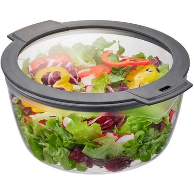 Salatschleuder GEFU "ROTARE", transparent, H:17,4cm Ø:25cm, Kunststoff, Salatschleudern, kraftvoll, schnell & einfach, Ø 25 cm Image
