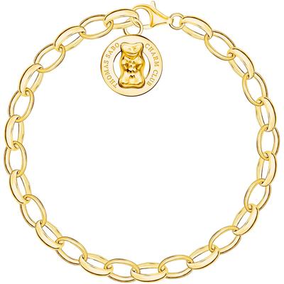 Charm-Armband THOMAS SABO "THOMAS SABO x HARIBO Schmuck: Charm-Armband" Gr. 17, gold (gelbgoldfarben), Armbänder, Damen,