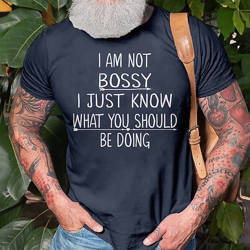 Herren Grafik Buchstabe Charakter Slogan T-Shirt Kurzarm T-Shirt Heißprägen Rundhalsausschnitt Hemd Täglich Outdoor Lässig Party Lässig Ferien Schwarz Grün Dunkelblau Frühling Sommer Bekleidung Image