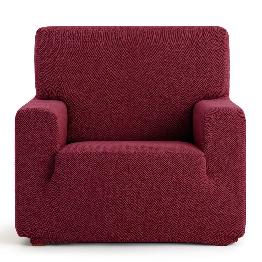 Housse de fauteuil extensible bordeaux 80 * 130