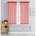 WPM Red Sheer Window Curtain Panels for Bedroom Kitchen Kids Room- Solid Semi Voile Drapes Grommet Living Room Panels. 54 inch wide x 45 inch long Set of 2