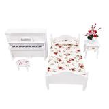 DYWADE 4th of the July Toys For Ages 8-13 Outdoor Dollhouse Furniture Bed Set ature Living Room Kids Pretend Play Toy