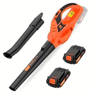 TEMU Cordless Leaf Blower 21v Handheld Electric Leaf Blower With .0ah Battery & Charger, Lightweight Battery Powered Leaf Blower For Lawn Care, Patio, Yard, , Snow Blowing