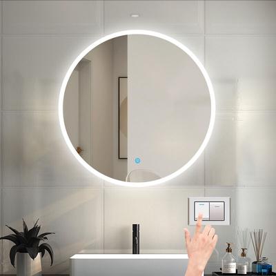 LED Spiegel Badspiegel mit Beleuchtung Badezimmer Spiegel Rund mit 3 Lichtfarbe dimmbar 2700k-6500k