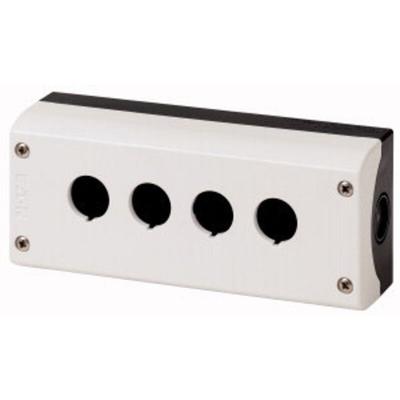 M22-I4 Aufbaugehäuse 4 Einbaustellen, für Bodenbefestigung (ø x h) 22 mm x 80 mm Anthrazit 1 - Eaton Image